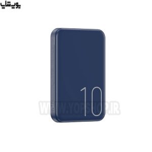 پاوربانک مگنتی وایرلس شارژ 10000 میلی آمپر ساعت ریمکس مدل RPP-65 در رنگ آبی