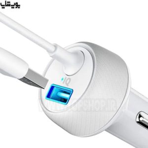 شارژر فندکی انکر مدل A2214 مجهز به فناوری PowerIQ و ولتاژ بوست