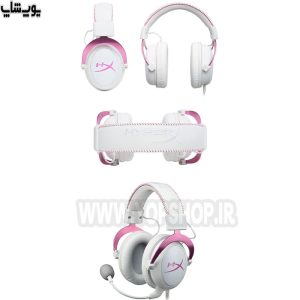 هدست گیمینگ سیمی هایپرایکس مدل Cloud II Legendary Comfort 7.1 سفید با طراحی ظاهری زیبا