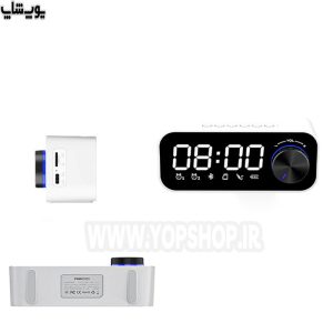 ساعت دیجیتال و اسپیکر بی سیم رسی مدل RSK-W11 دارای ظاهری زیبا