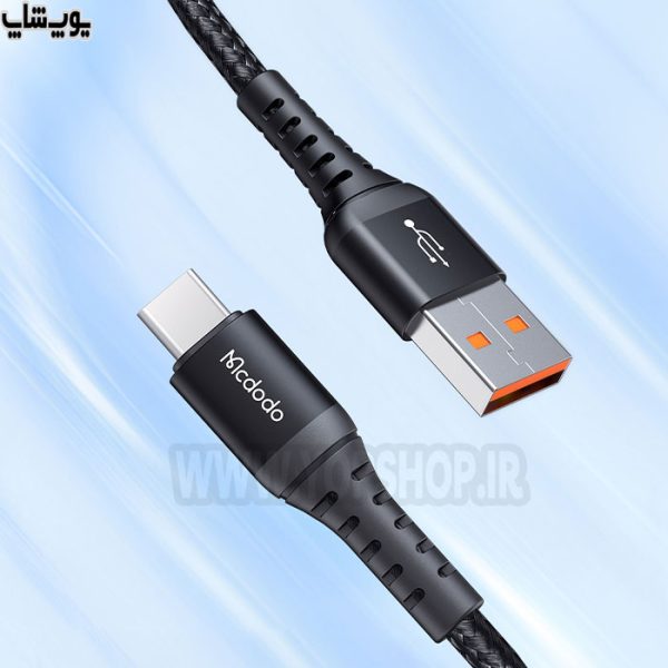 کابل تبدیل فست شارژ 3 آمپری USB به تایپ C مک دودو مدل CA-227 به طول 1 متر