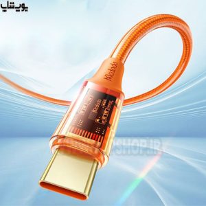 کابل تبدیل تایپ C به تایپ C فست شارژ 100W مک دودو مدل CA-211 با رویه شفاف