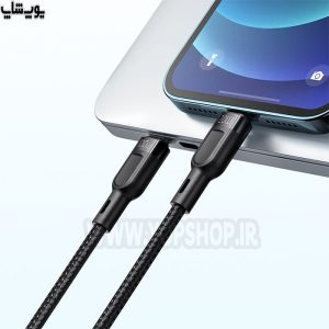 کابل تبدیل فست شارژ 100W تایپ C به تایپ C و لایتنینگ مک دودو مدل CA-878 دارای قابلیت شارژ سریع