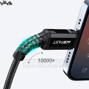 کابل تبدیل صوتی تایپ C به جک 3.5 میلی متری ایس فست مدل C1-07 دارای مقاومت بالا در برابر خمش