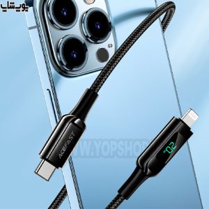 کابل تبدیل فست شارژ تایپ C به لایتنینگ 30 وات ایس فست مدل C6-01 دارای انعطاف بالا
