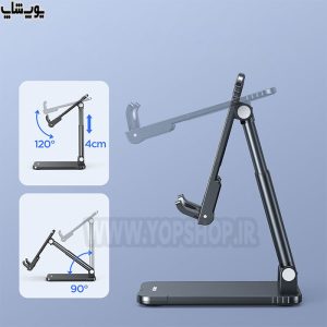 پایه نگهدارنده گوشی و تبلت جویروم مدل JR-ZS303 دارای قابلیت چرخش