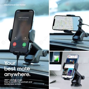 پایه نگه دارنده موبایل جویروم مدل JR-ZS259 با چرخش 360 درجه با قابلیت چرخش 360 درجه است.