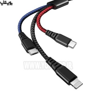 کابل تبدیل USB به تایپ C، لایتنینگ و میکرو USB مک دودو مدل CA-622 بسیار کاربردی