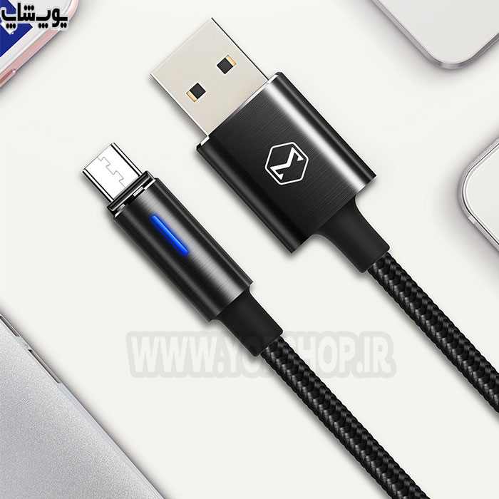 کابل تبدیل هوشمند USB به میکرو USB مک دودو مدل CA-616 با طراحی ظاهری زیبا