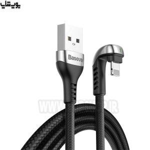 کابل تبدیل USB به لایتنینگ گیمینگ باسئوس مدل CALUX-A01 با خم 360 درجه