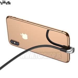 کابل تبدیل USB به لایتنینگ گیمینگ باسئوس مدل CALUX-A01 قابل استفاده برای گوشی های آیفون