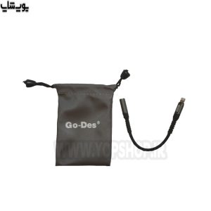 مبدل لایتنینگ به جک 3.5 میلی متری گودس مدل GD-UC067 دارای کیف همراه
