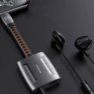 مبدل لایتنینگ به لایتنینگ و جک 3.5 میلی متری مک دودو مدل CA-634 با قابلیت انتقال صدای HD