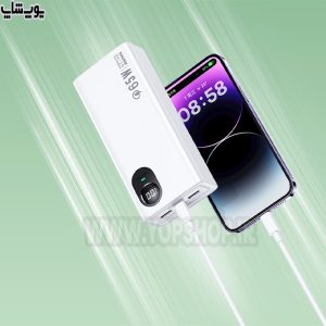 پاوربانک 30000mAh سوپر فست شارژ 65 وات ریمکس مدل RPP-503 با قابلیت شارژ سریع و امنیت بالا