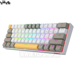 کیبورد گیمینگ بی سیم RGB ردراگون مدل K530 Pro Draconic دارای نورپردازی RGB