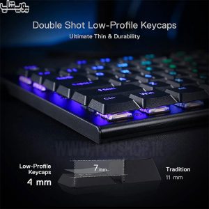 کیبورد گیمینگ مکانیکال RGB ردراگون مدل K622 Horus TKL با کلید های ارگونومیک