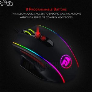 موس گیمینگ RGB ردراگون مدل M720 Vampire با 8 کلید قابل برنامه ریزی