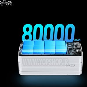 پاوربانک فست شارژ 80000mAh ریمکس مدل RPP-291 با باتری لیتیوم پلیمری