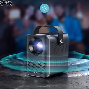ویدئو پروژکتور قابل حمل HD دسر مدل DP1120 دارای بلندگوی دوگانه با کیفیت استریو است.
