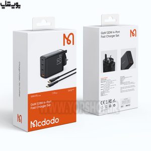 بسته بندی شارژر دیواری 120 وات مک دودو مدل CH-076