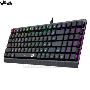 کیبورد گیمینگ مکانیکال بی سیم RGB ردراگون مدل K603P-KBS دارای طراحی ارگونومیک و صفحه ضد گرد و غبار است.
