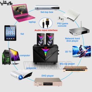 اسپیکر گیمینگ استریو رومیزی ردراگون مدل Toccata GS700 با تمامی پلتفرم ها سازگاری دارد.