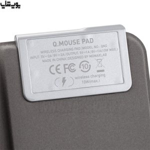 پد موس و شارژر بی سیم فست شارژ مومکس مدل QM2R ساخته شده با مواد اوله مرغوب است.