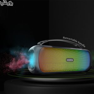 اسپیکر بلوتوثی ضد آب قابل حمل RGB اورایمو مدل OBS-75D با توان خروجی 30 واتی می باشد.