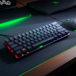کیبورد گیمینگ RGB ریزر مدل Huntsman Mini با ابعاد کوچک و طراحی مینیمال