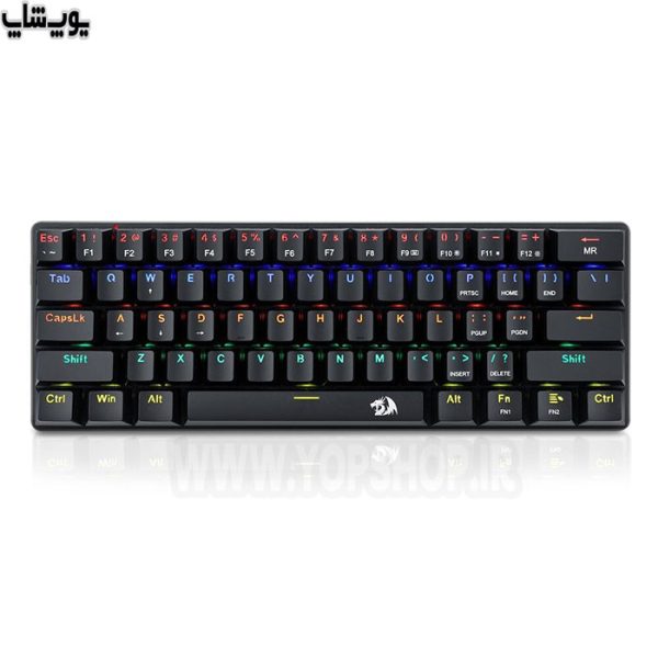 کیبورد ردراگون مدل JAX K613، کلیدهای قابل تعویض با عمر بالا دارد.