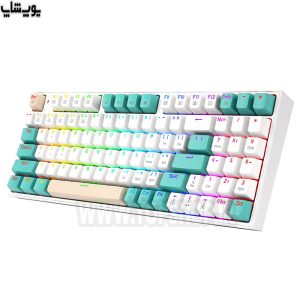 کیبورد سیمی گیمینگ RGB ردراگون مدل K636 KITAVA با طراحی ظاهری زیبا