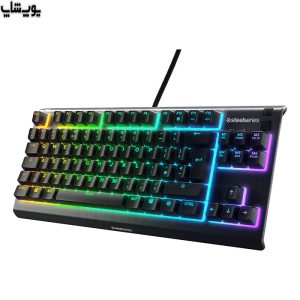 کیبورد گیمینگ سیمی RGB استیل سریز مدل APEX 3 TKL قابلیت پشتیبانی از 16.8 میلیون گزینه رنگی را دارد