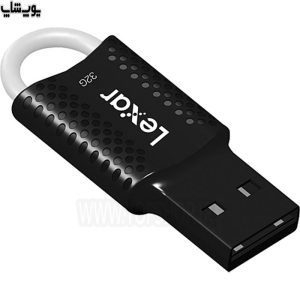 فلش مموری لکسار مدل V40 USB2.0 ظرفیت 32 گیگابایت از فناوری USB 2.0 برای سرعت انتقال اطلاعات سریع استفاده می کند و با رایانه های Windows و Mac سازگار است.