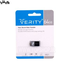 فلش مموری وریتی مدل V821 USB3.0 ظرفیت 64 گیگابایت دارای بدنه مقاوم و ضد ضربه است.