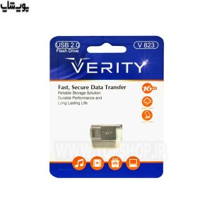 فلش مموری وریتی مدل V823 USB2.0 ظرفیت 16 گیگابایت سبک و قابل حمل با بدنه مستحکم است.