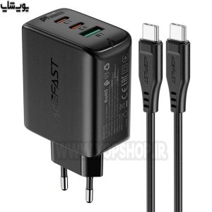 شارژر دیواری فست شارژ 65W ایس فست مدل A13 به همراه کابل 1.2 متری