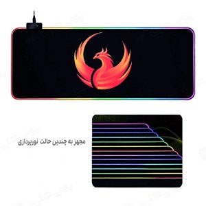 موس پد با نورپردازی RGB فینیکس مدل FMP-8030 از چندین حالت نورپردازی پشتیبانی می کند.