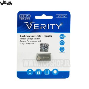 فلش مموری وریتی مدل V812 USB2.0 ظرفیت 64 گیگابایت یک راه حل ذخیره‌سازی قابل حمل با ظرفیت بالا است که سرعت انتقال داده‌های بالایی را فراهم می‌کند.