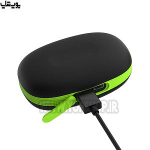 هندزفری بی سیم tws ایکس انرژی مدل x-03 دارای دو پورت USB و تایپ C است.