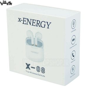 هندزفری بی سیم tws ایکس انرژی مدل x-08 دارای ابعاد مطلوب و قابل حمل است.
