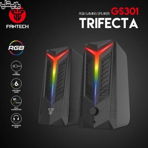 اسپیکر گیمینگ بلوتوثی فنتک مدل Fantech GS301 یک بلندگوی بلوتوثی جمع و جور و قابل حمل است که صدایی قدرتمند و صدای واضح را ارائه می‌دهد.
