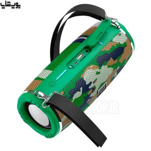 اسپیکر بلوتوثی قابل حمل هوکو مدل HC12 دارای کلید های کنترل صدا می باشد.