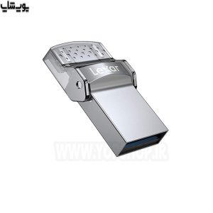 فلش مموری OTG تایپ C لکسار مدل JUMPDRIVE D35C USB3.0 با ظرفیت 32 گیگابایت دارای درپوش پلاستیکی است
