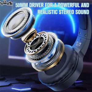 هدست گیمینگ سیمی RGB اونیکوما مدل X1 دارای نورپردازی RGB قابل تنظیم و میکروفون جمع شونده برای ارتباط واضح است.