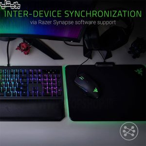 کیبورد سیمی گیمینگ مکانیکال RGB ریزر مدل BlackWidow Chroma V2 دارای ابعاد بسیار مناسب می باشد.