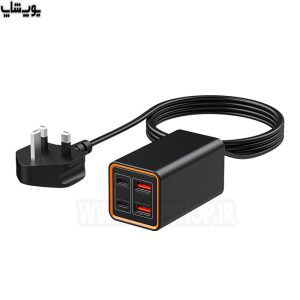 شارژر رومیزی فست شارژ 65W GaN رسی مدل RC37