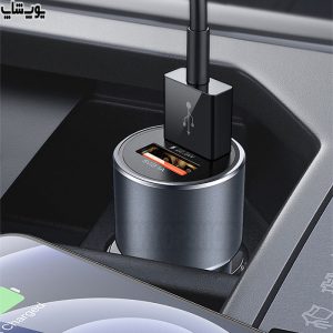 شارژر فندکی فست شارژ 33 وات رسی مدل RCC-N11 دارای خروجی 2 تایی می باشد.