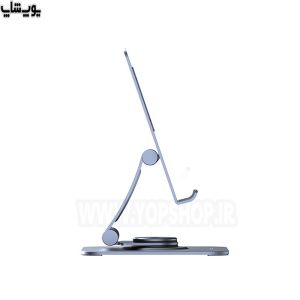 هولدر رومیزی موبایل و تبلت رسی مدل RHO-M12 بسیار باریک و پایدار می باشد.