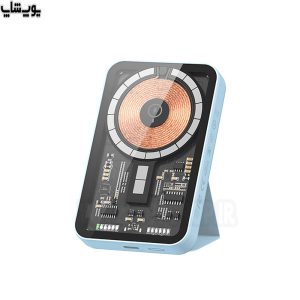 پاوربانک بی سیم مغناطیسی 5000 میلی آمپر ساعت رسی مدل RPB-W07