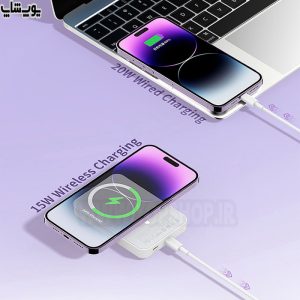 پاوربانک رسی مدل RPB-W09 با انواع وسایل الکترونیکی سازگار می‌شود